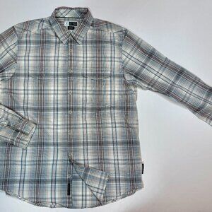 ExOfficio Insect Shield Plaid Button Up Shirt XL | Long Sleeve Outdoor Travel Sh